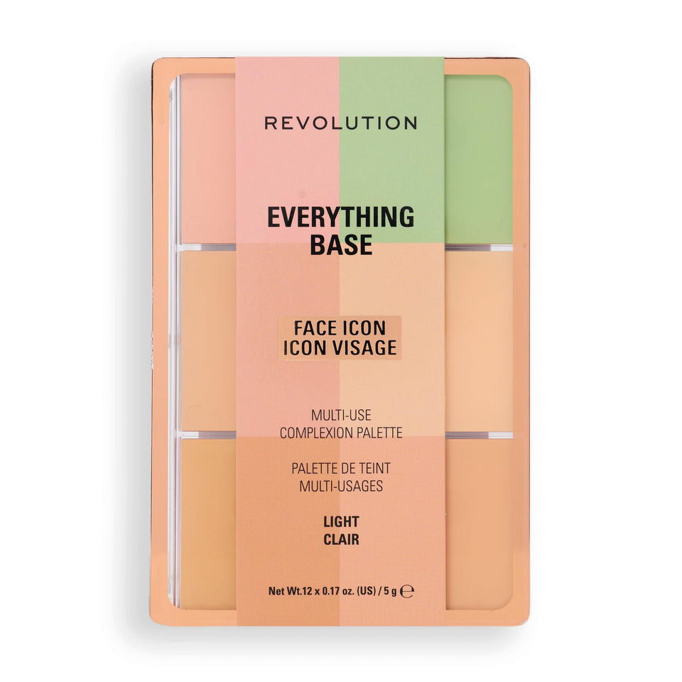 Revolution Beauty compact front view showing sleek portable design and convenience