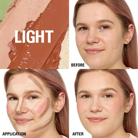 Revolution Beauty open palette displaying all cream shade pans for versatile use