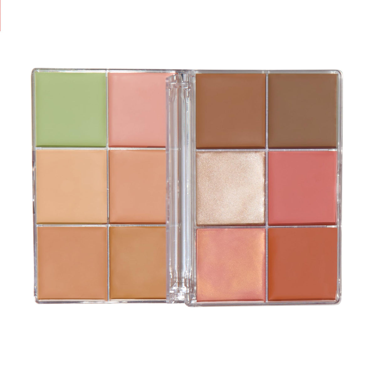Revolution Beauty palette size comparison in hand showing travel-friendly scale