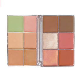 Revolution Beauty palette size comparison in hand showing travel-friendly scale