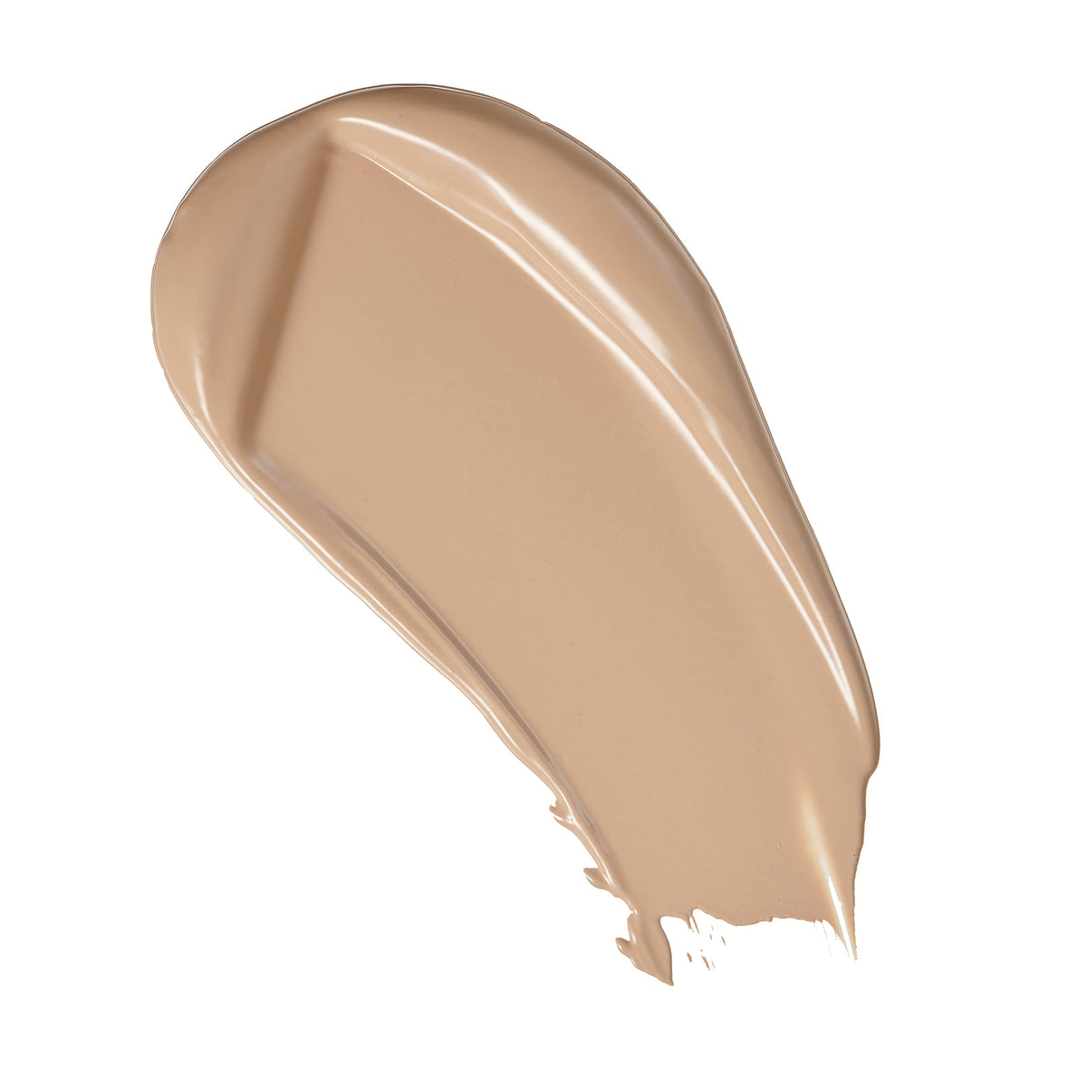 Revolution foundation applied on model showing natural matte finish and longwear benefit