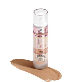 Revolution IRL Filter front bottle showing matte glass packaging and pump