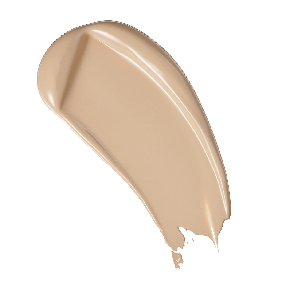 Revolution foundation applied on face illustrating matte coverage and even tone