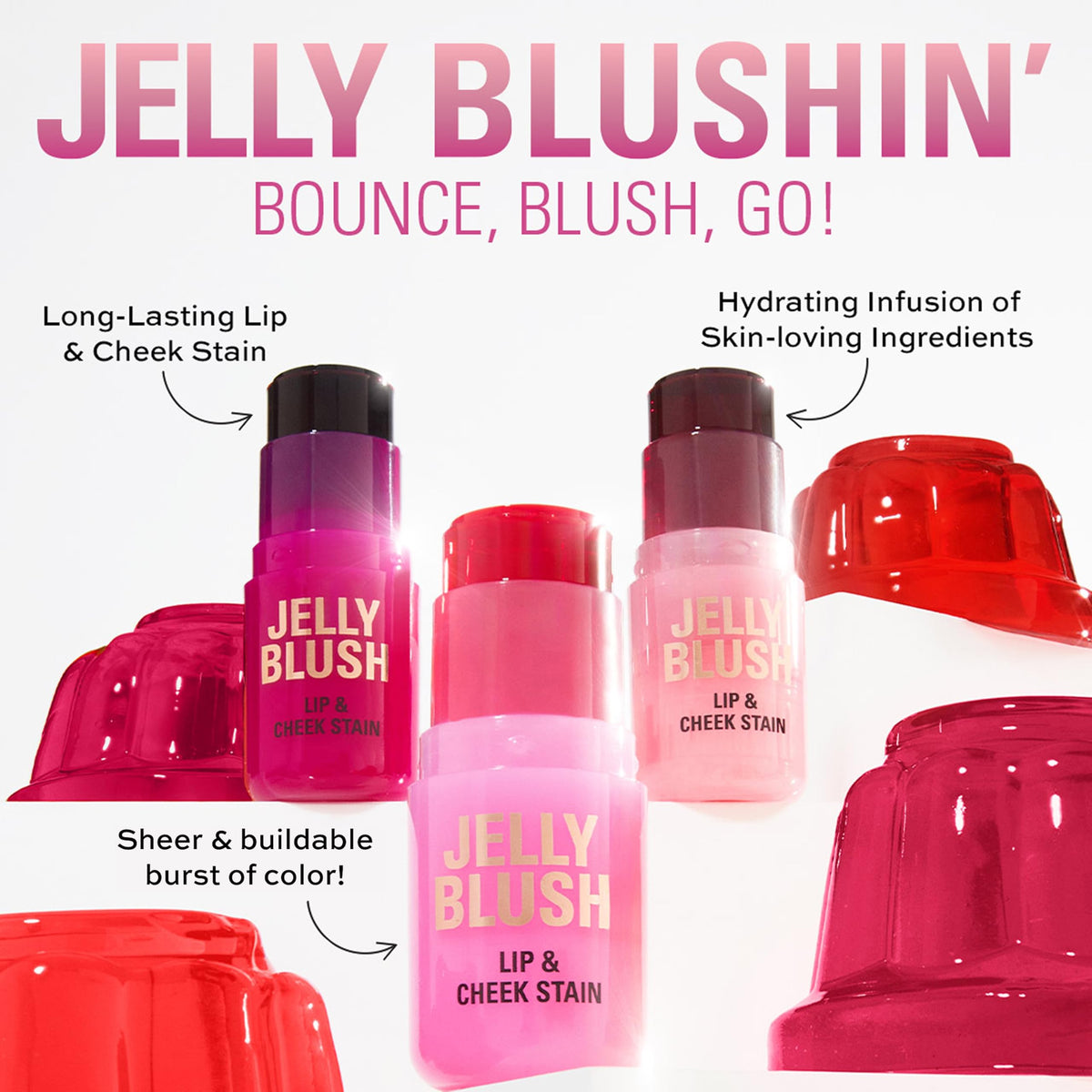 Revolution bouncy jelly texture close-up highlighting hydrating feel and blendability