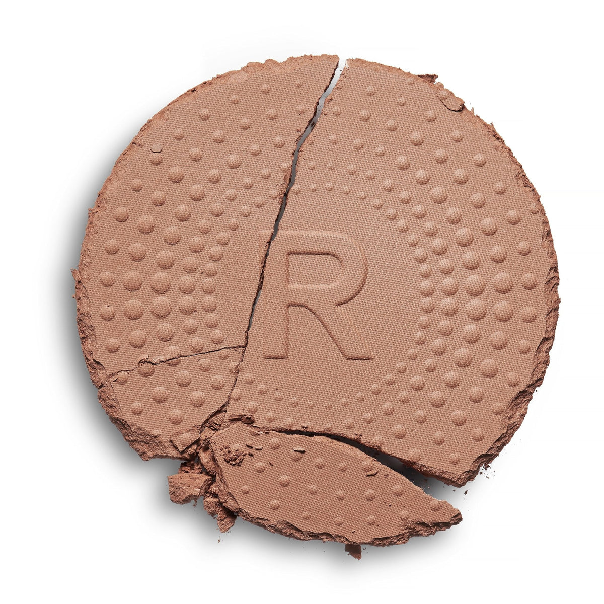 Revolution mega bronzer texture close-up highlighting smooth matte finish and blendable formula