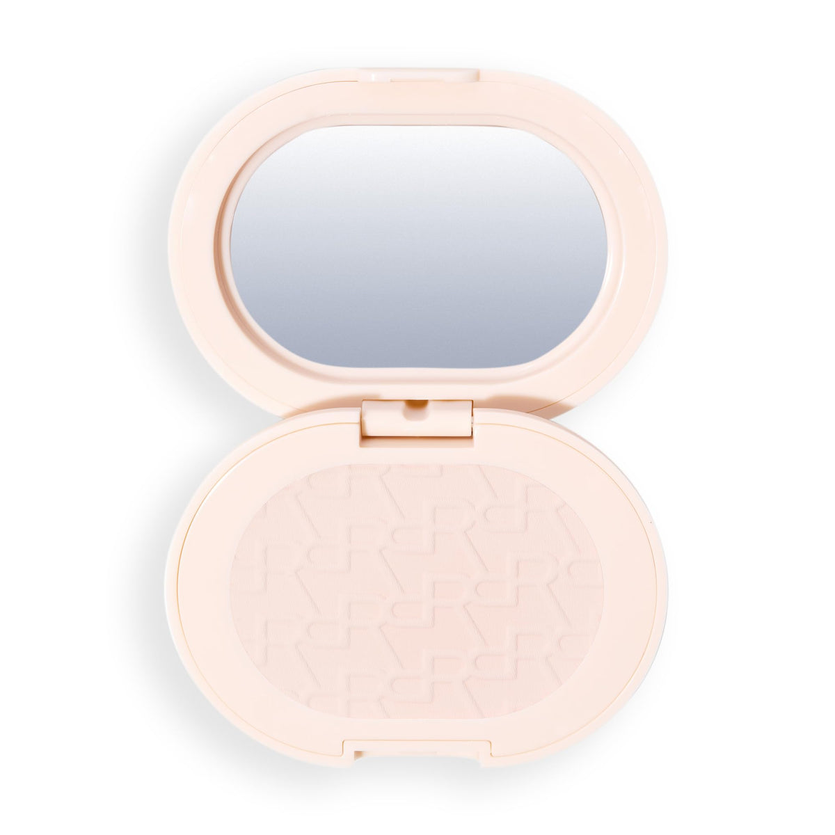 Revolution Powder Pops compact front view showing sleek packaging and logo