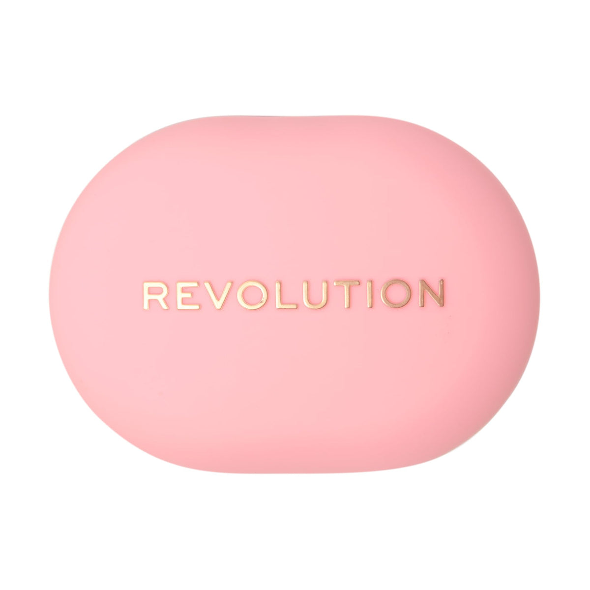 Revolution Beauty London dabbing powder on T-zone controlling shine and mattifying skin