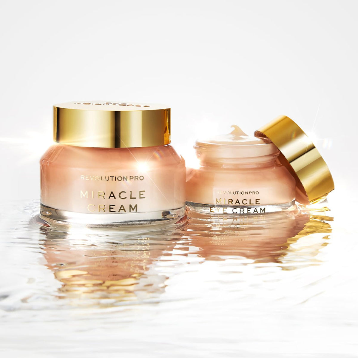 Revolution Beauty London cream on vanity with plants, presents everyday skincare ritual benefit