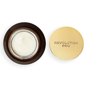 Revolution Beauty London hand applying cream demonstrating easy absorption benefit