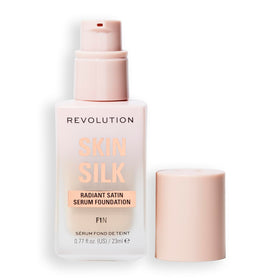 Revolution Skin Silk front packaging showing bottle and label, easy shade choice