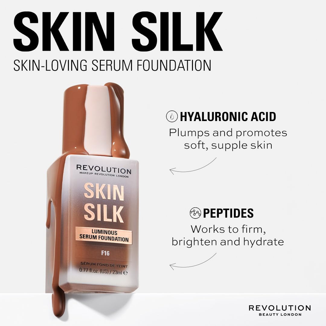 Revolution Beauty Skin Silk tube cap detail highlighting compact size and easy dispensing
