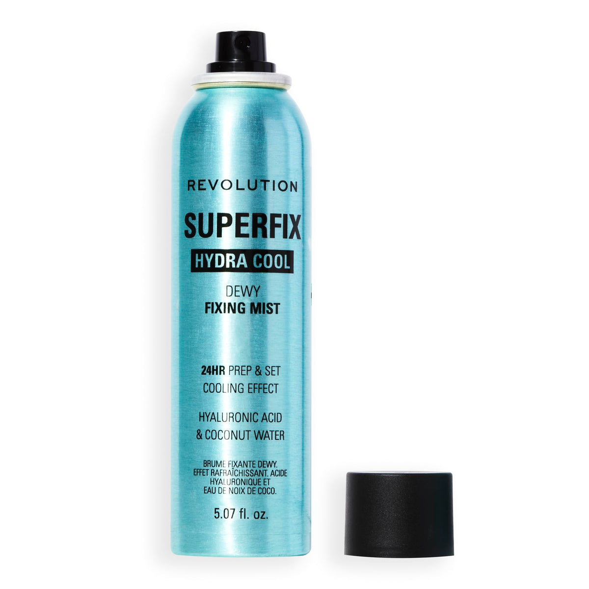 Revolution Superfix front packaging showing bottle and branding, convenient travel size