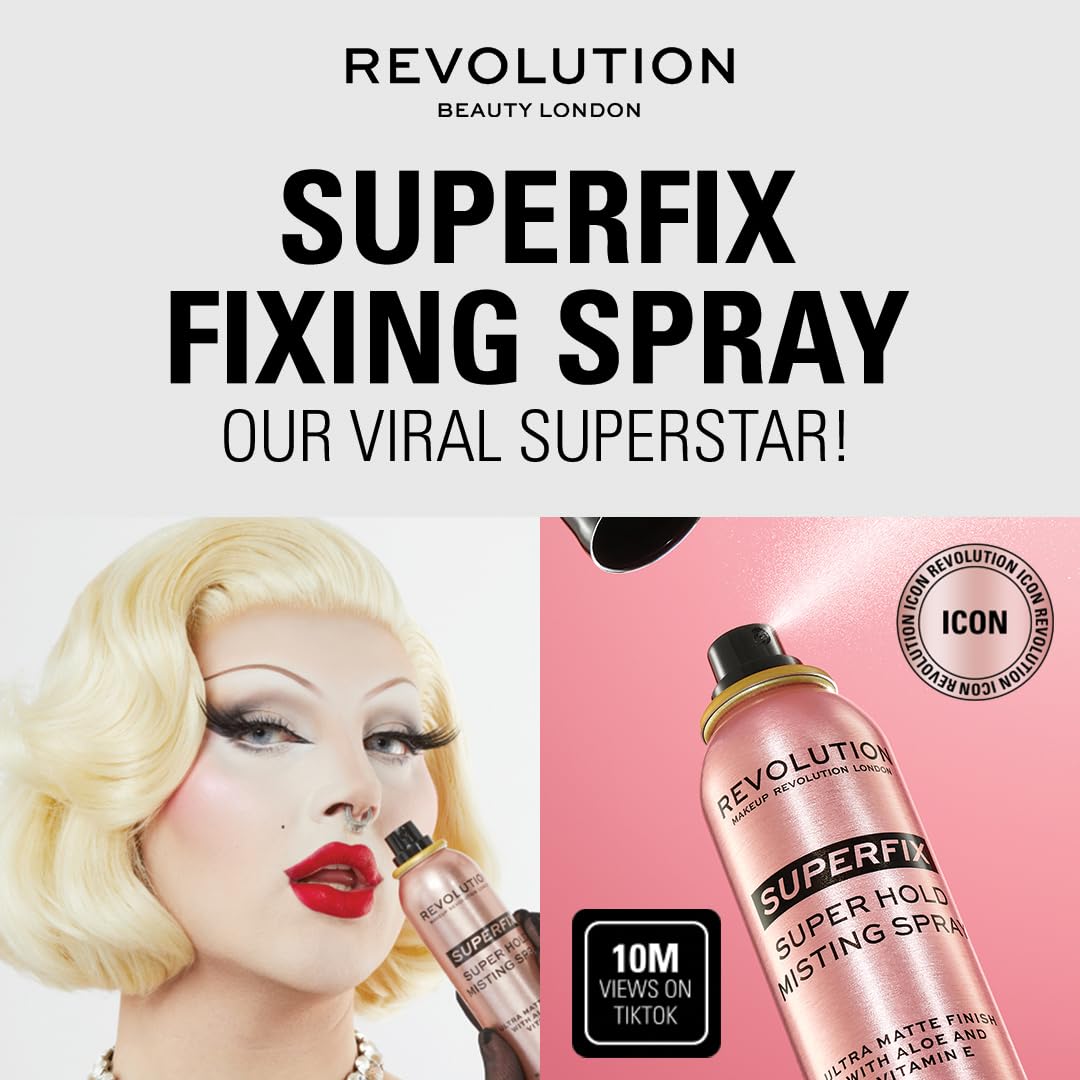 Revolution Beauty London applied on model reducing shine and extending makeup wear