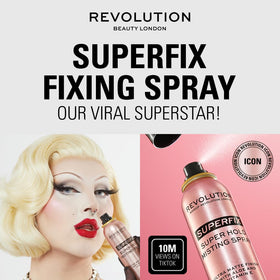 Revolution Beauty London applied on model reducing shine and extending makeup wear