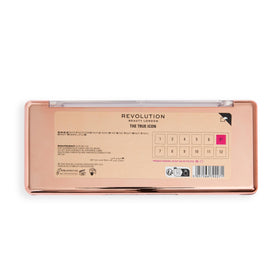 Revolution palette next to compact shows size for easy travel benefit
