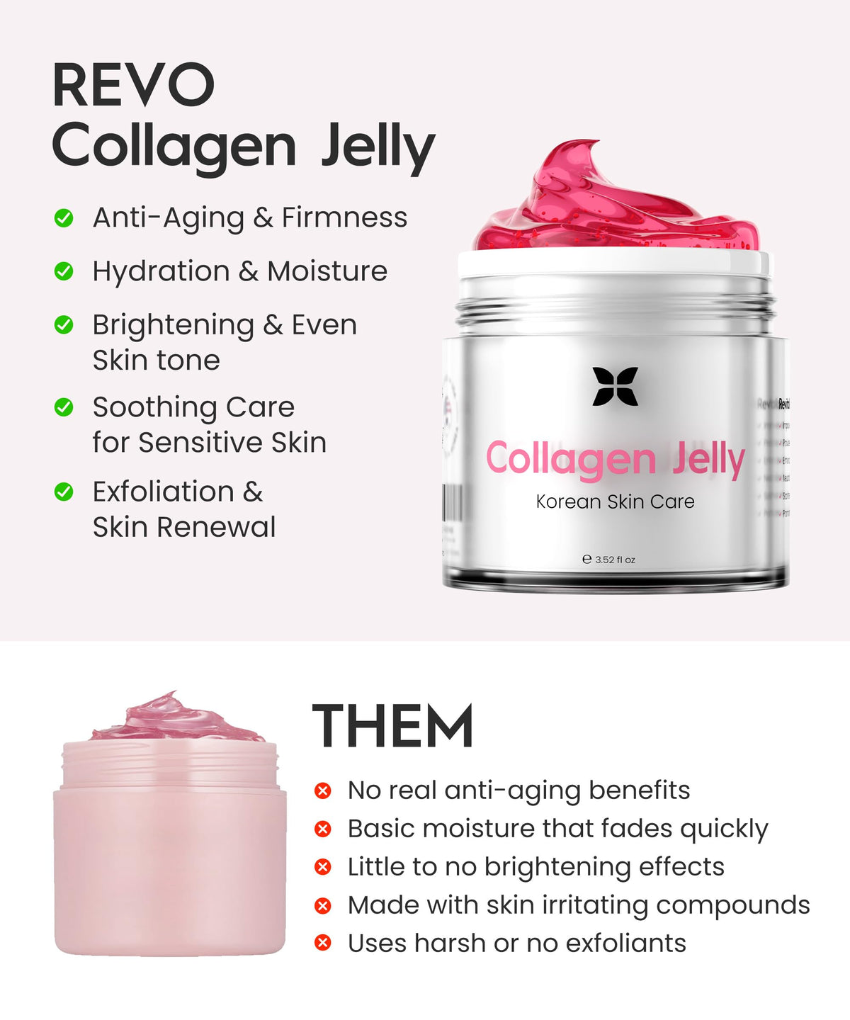 REVOMADIC jar in hand illustrating 3.52 fl oz size and travel-friendly benefit