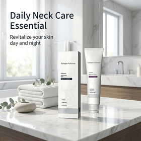 rexibuz application in use applying cream with roller for smoother neck