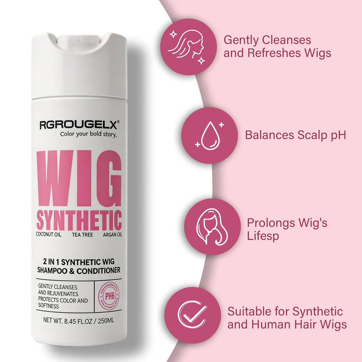 RG ROUGE LX creamy pour texture demonstrated for moisturizing benefit