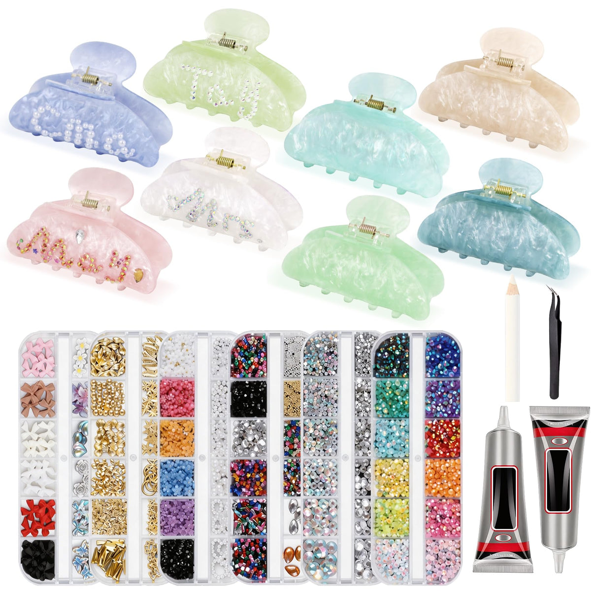Rhavelune front packaging and kit contents arranged, shows value and completeness