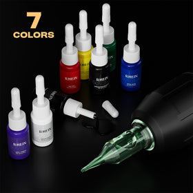 RHEIN pen tattooing practice skin showing smooth, controlled strokes benefit
