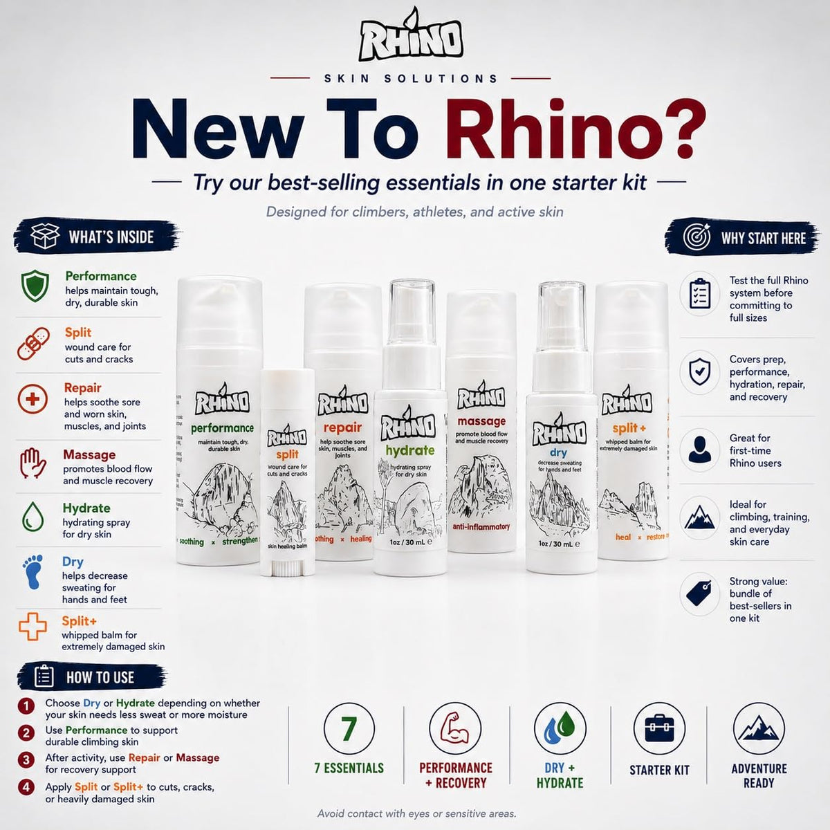 Rhino Skin Solutions on a workbench showing recovery for hardworking hands