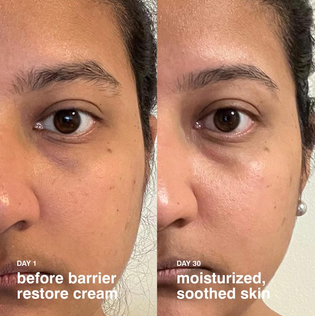 Rhode cream applied on hand demonstrating lightweight absorption and quick hydration