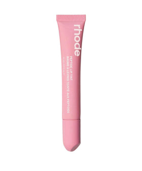 Rhode lip tint front packaging in Ribbon showing shade and compact size benefit