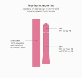 Rhode lip tint swatches on arm showing color payoff and blendable coverage benefit