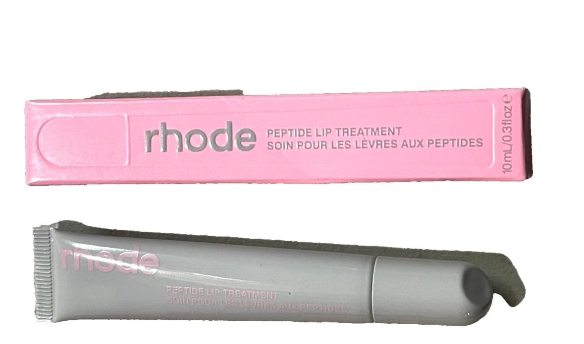 Rhode lip treatment front tube showing vanilla gloss and travel-friendly size