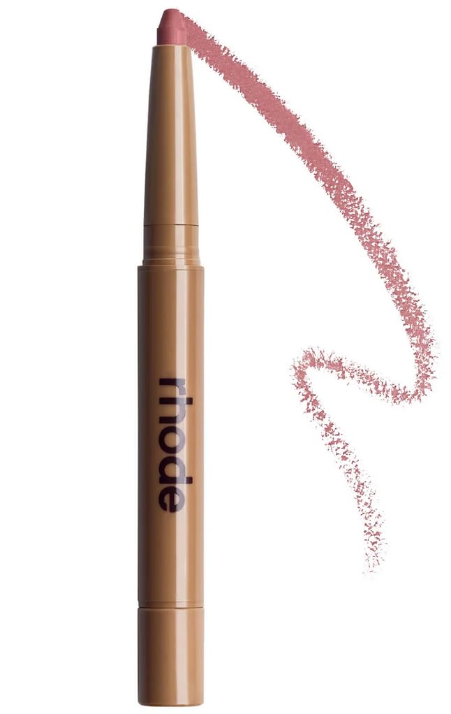 Rhode Peptide Lip Shape front view showing Press shade and sleek packaging for precise definition
