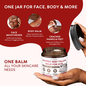 RICHGRAND balm applied on hand demonstrating quick absorption