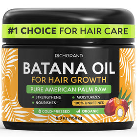 RICHGRAND jar front view showing pure Batana butter for nourishment