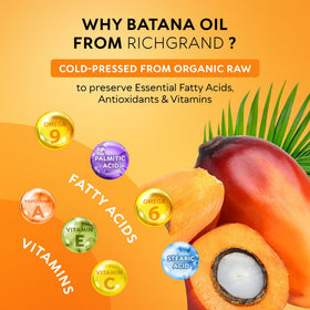 RICHGRAND smoothing Batana oil onto hair ends to reduce split ends
