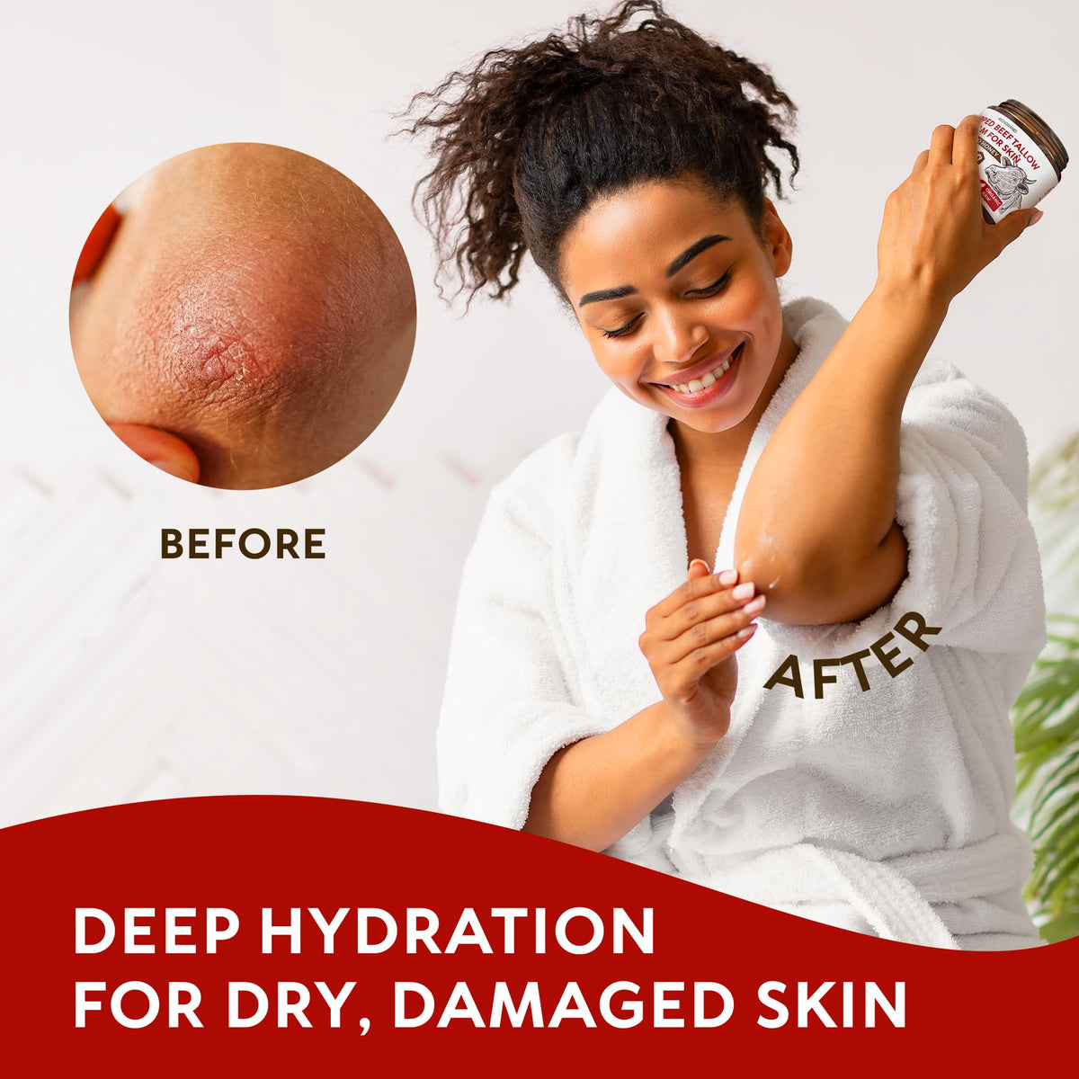 RICHGRAND used on face showing lightweight daily hydration
