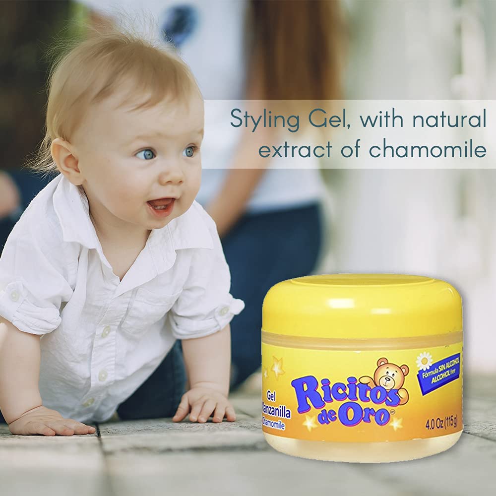 Ricitos de Oro being applied to baby hair for gentle styling