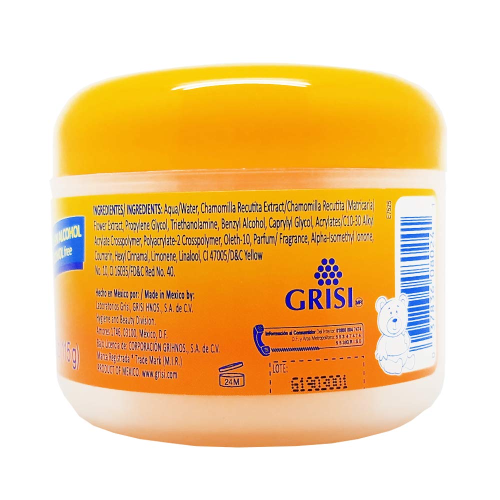 Ricitos de Oro bottle in adult hand showing compact 4.05 oz travel-friendly size