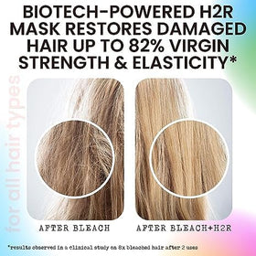 Rida Hair Research Institute applied to damaged ends reducing frizz and breakage