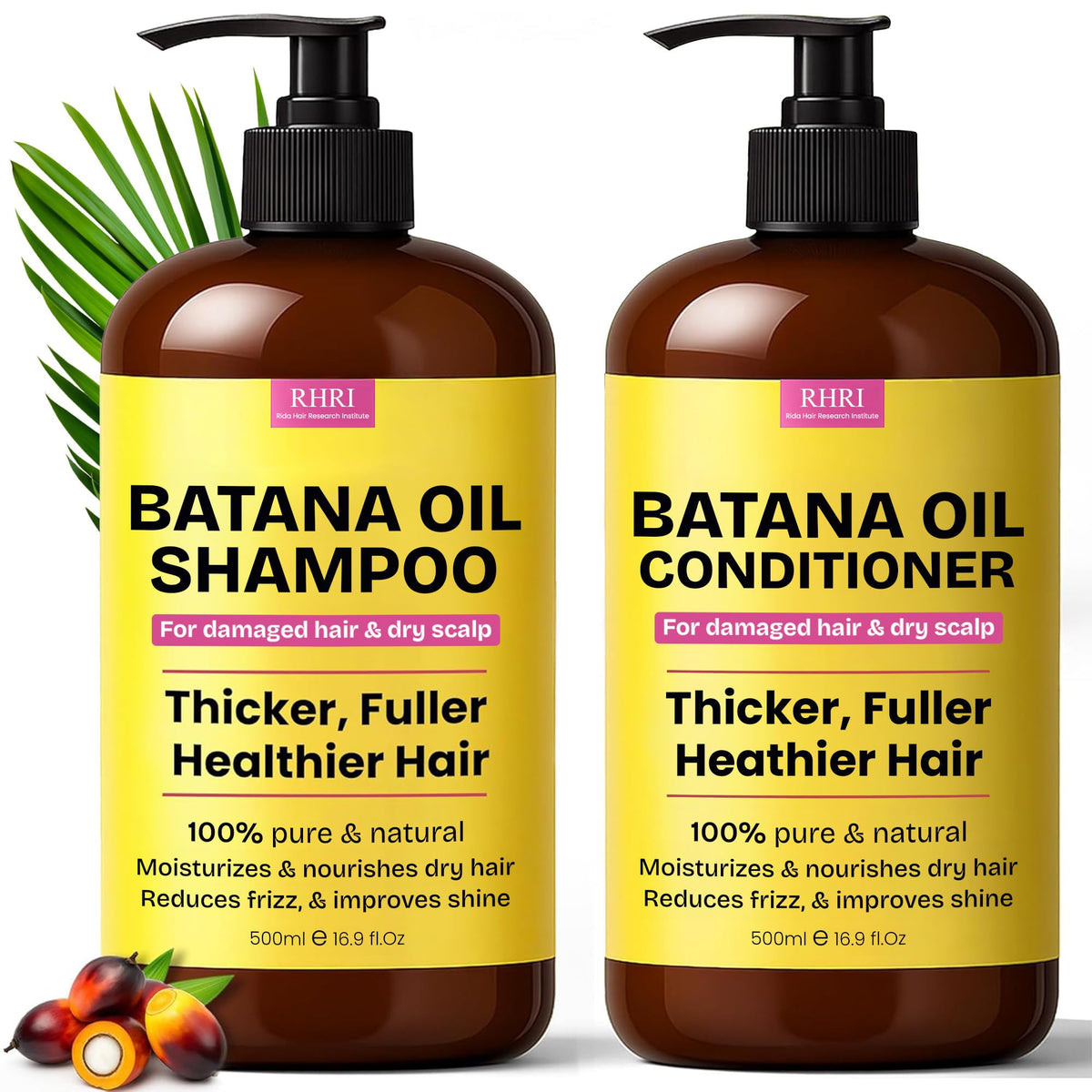 rida hair research institute front packaging showing set and benefits