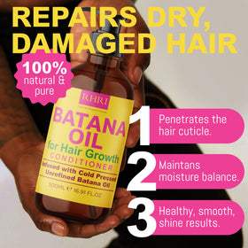 rida hair research institute batana oil ingredient bottle highlighting purity
