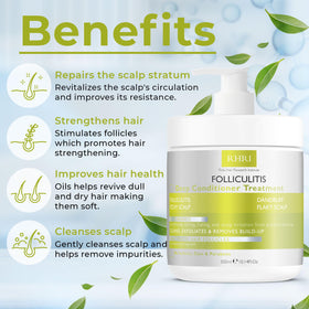 Rida Hair Research Institute applying conditioner to scalp to soothe irritation