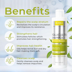 Rida Hair Research Institute label close-up displaying ingredients and directions