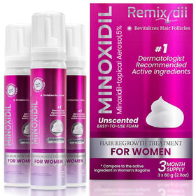 Rida Hair Research Institute front packaging showing foam can and box benefit clear instructions