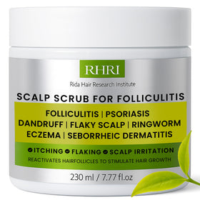 Rida Hair Research Institute front packaging showing product benefits and clarity
