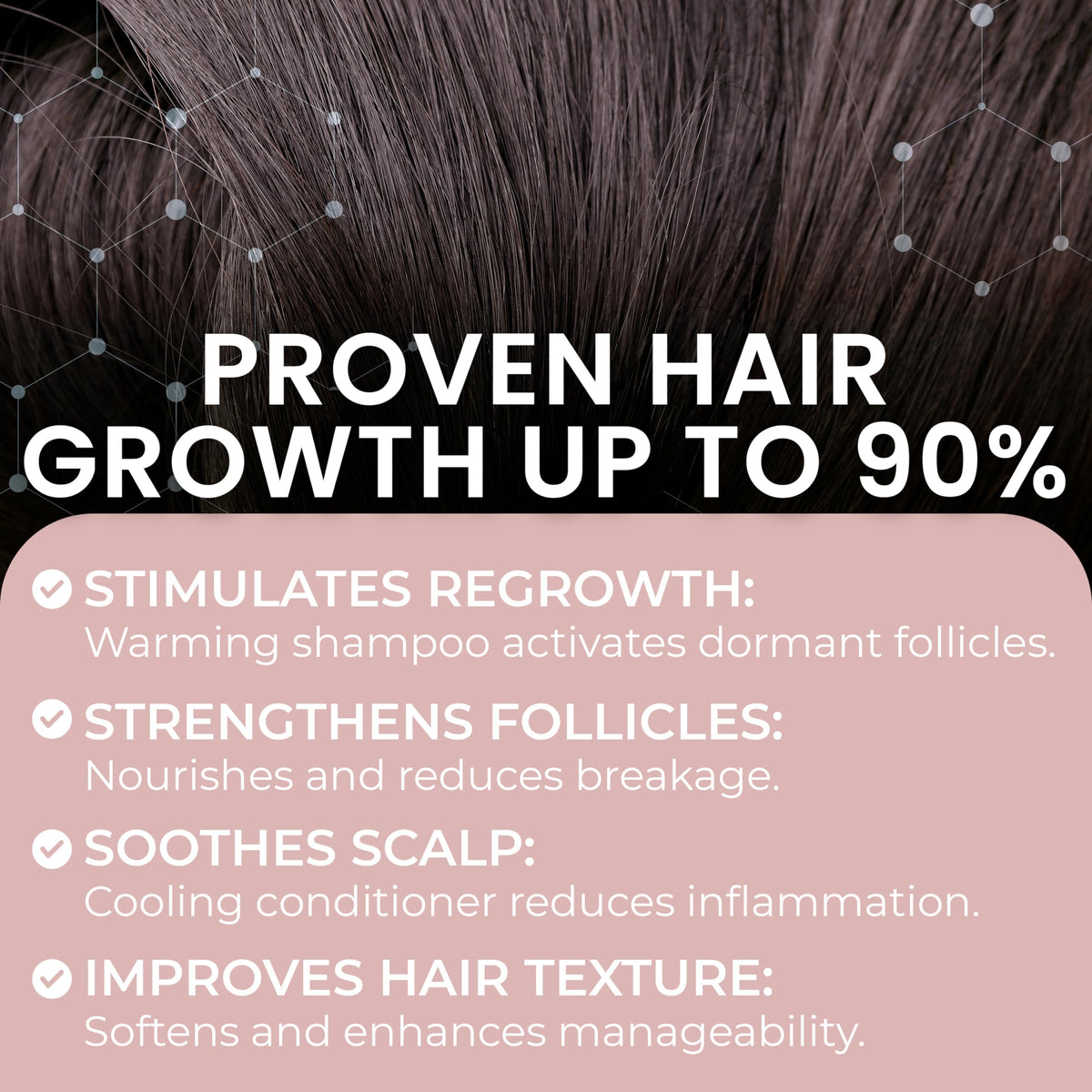 Rida Hair Research Institute held in hand to show salon-size scale and lasting supply