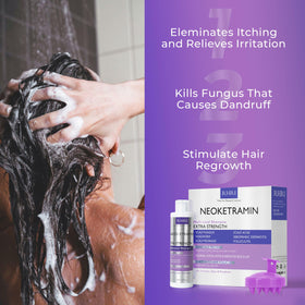 Rida Hair Research Institute bottle in hand highlighting size and travel-friendly scale
