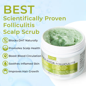 Rida Hair Research Institute scrub texture close-up highlighting exfoliant particles