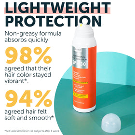 Rida Hair Research Institute close-up of lightweight spray texture for non-greasy feel