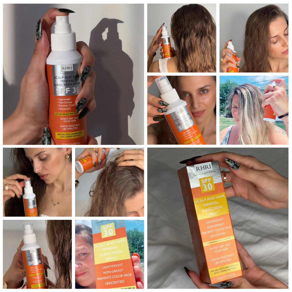 Rida Hair Research Institute bottle in a travel pouch showing convenience for trips benefit