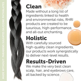 Rida Hair Research Institute on bathroom shelf in lifestyle setting for routine use