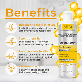 Rida Hair Research Institute close-up of Manuka honey texture highlighting hydration